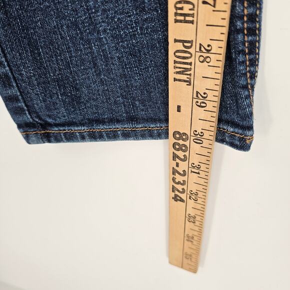 Hollister Y2K Low Rise Distressed Blue Denim Casual Grunge Skinny Jeans 28 / 7R - Picture 6 of 8